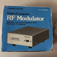 Vintage - 1988 NIB Radio Shack Archer Video/Computer RF Modulator 15-1273A