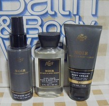 BATH BODY WORKS Men's 3pc TRAVEL SIZE Set New NOIR 31/2805