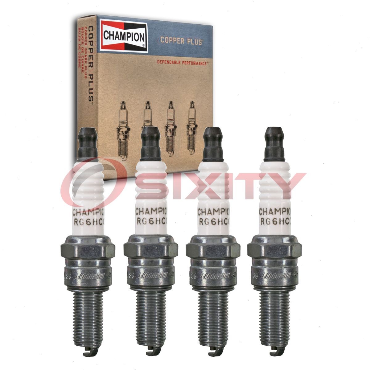 4 pc Champion 388 Copper Plus Spark Plugs for Ignition Secondary  bn