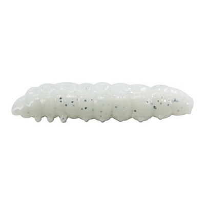 Glow Floating 4cm Mealworm Soft Bait TPE UV Reactive Luminous Fishing Lure