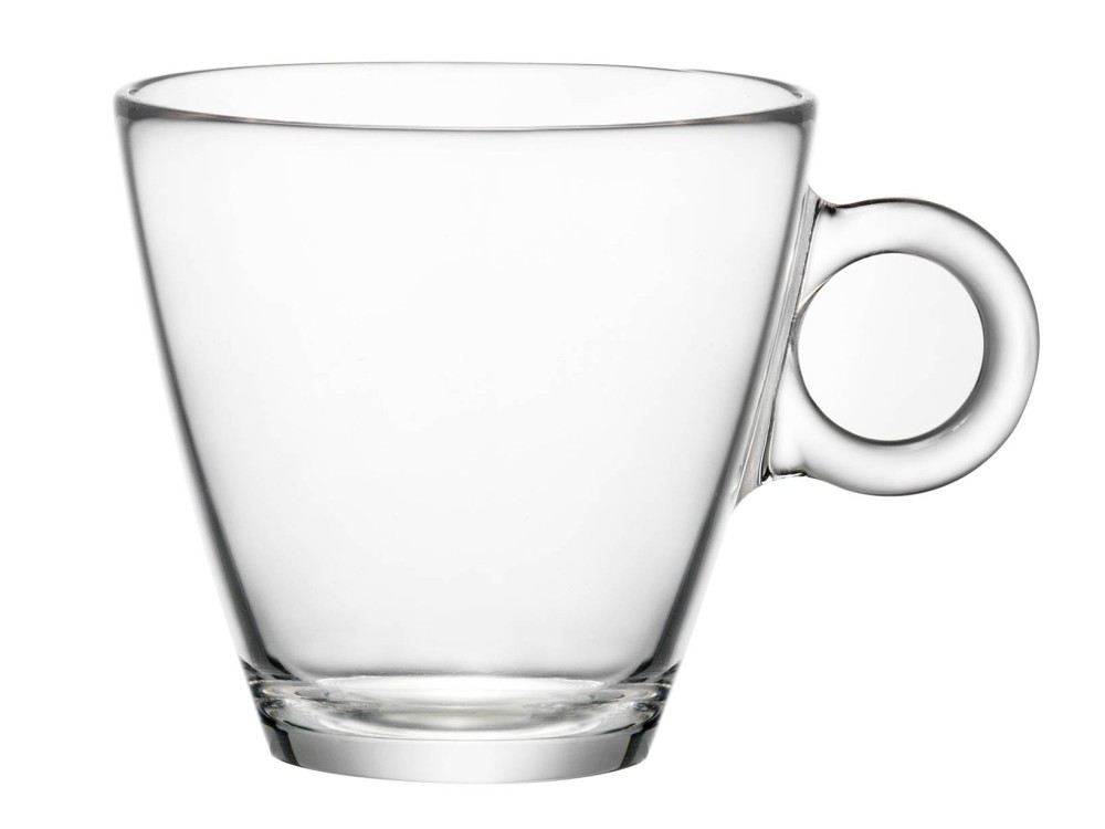 12 Bormioli rocco Easybar Cappuccino Coffee Cups Glass, Without Saucer, Cl 23