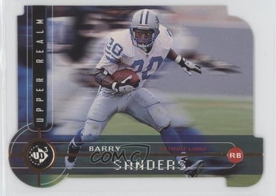 1998 Upper Deck UD3 Upper Realm Die-Cut /2000 Barry Sanders #61 HOF 0rd2