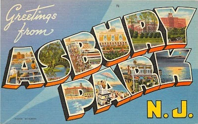 Vintage Asbury Park, NJ postcard