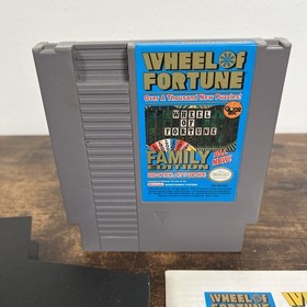 VTG Nintendo NES Wheel of Fortune | 1985 With Manual And Cover - Tested & Clean
