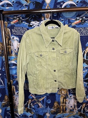 Paul Harris Design Light Green Button Jacket XL Women's Pockets Short Length