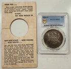 1884-O Morgan Dollar PCGS MS62 Monster Toned + Original Promo Card