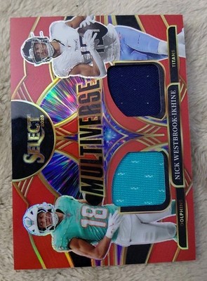 Nick Westbrook Ikhine 2025 Select Dual Game Used Jersey
