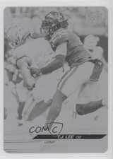 2024 Upper Deck CFL Printing Plate Black Achievement 1/1 TJ Lee #60 1u6