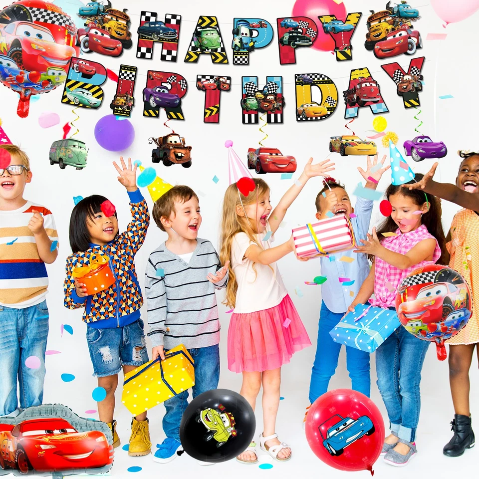 Lightning McQueen Birthday Party Supplies,38 Pcs McQueen Car Decoration Balloons - Image 4 of 4