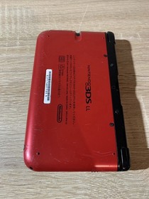 7241 Nintendo 3DS LL Red Black Good Condition TESTED