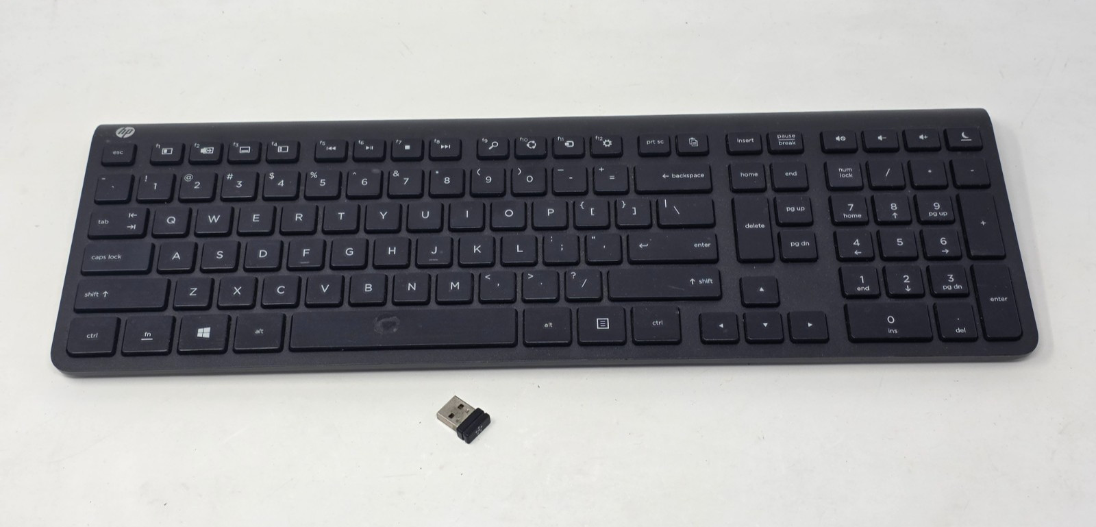 HP SK-2061 Wireless Cordless Keyboard Black Slim with Receiver