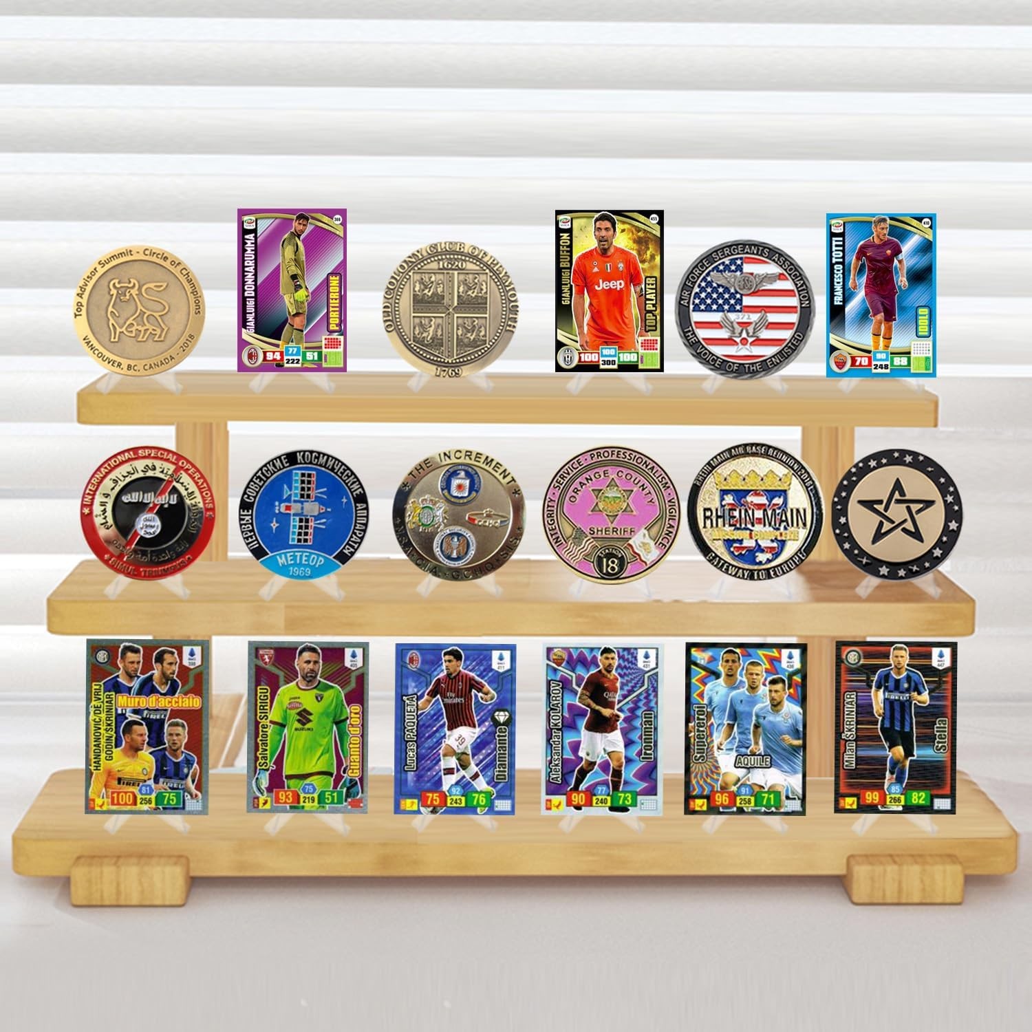 vivinin 32Packs Card Display Stand, Card Stand, Card Stands for Sports Cards, Tr