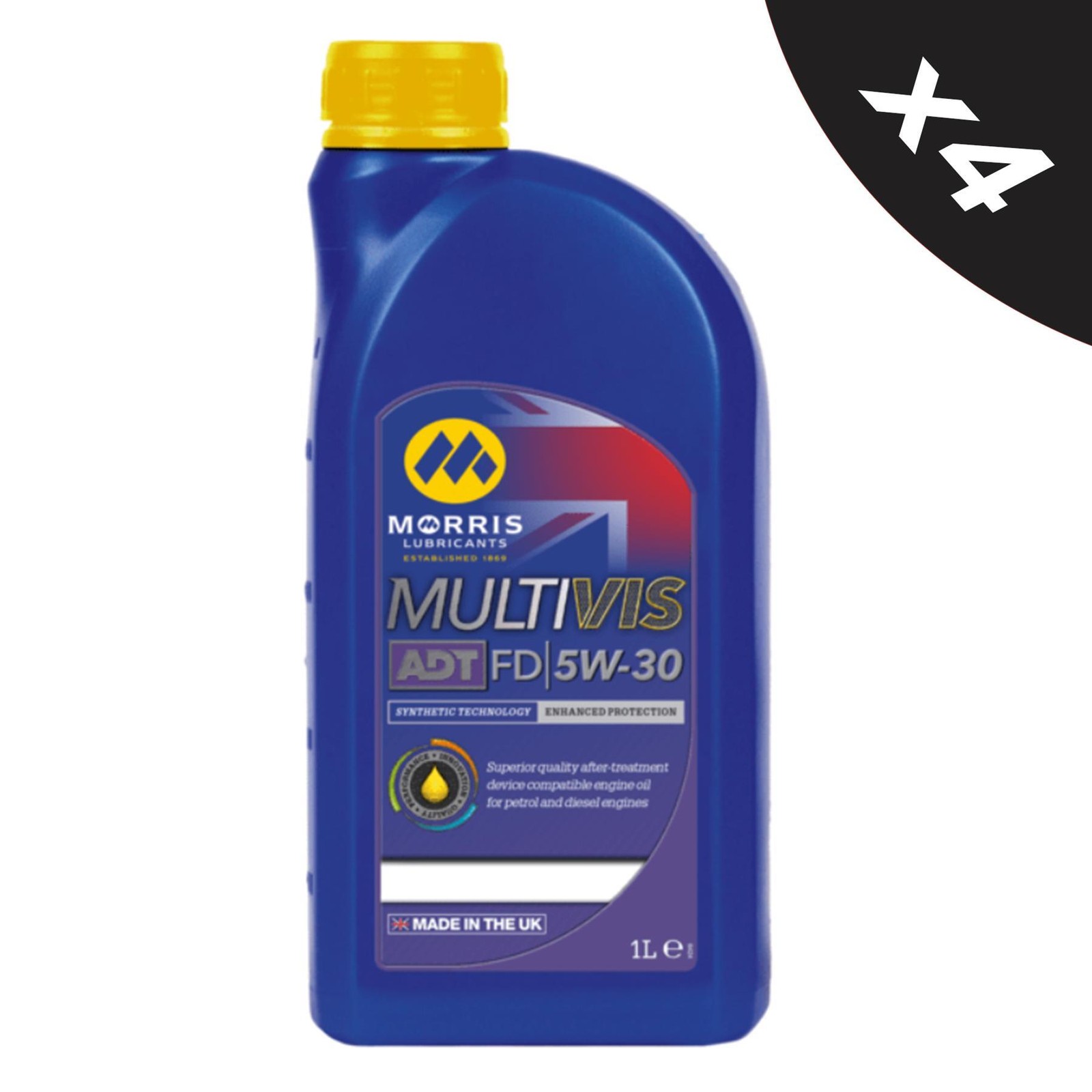 4x Morris 5w30 Fully Synthetic Engine Oil 5L SL/CF ACEA A5/B5 Ford WSS-M2C913-D