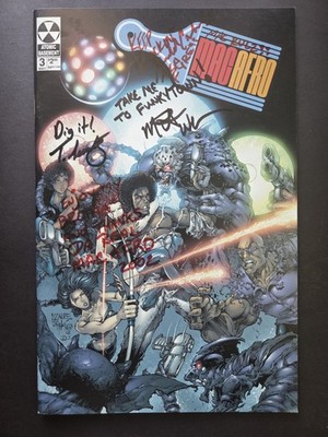 Mac Afro and the Nebula Riders #3 Signed Atomic Basement 2002 Mike Wellman