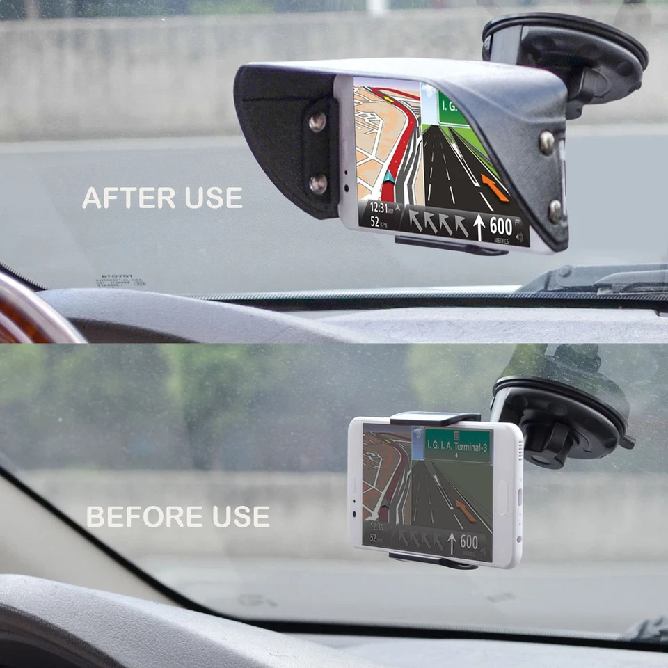 Black Phone Sun Shade Screen Protector for 5.3 to 6.1 Inch Smartphones - Image 4 of 4