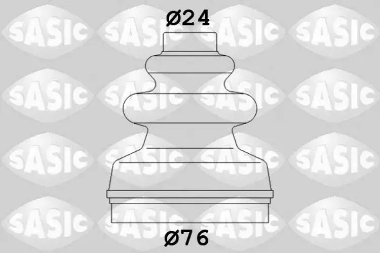 Drive shaft CV joint boot transmission sided 2873793 SASIC for CITROËN PEUGEOT