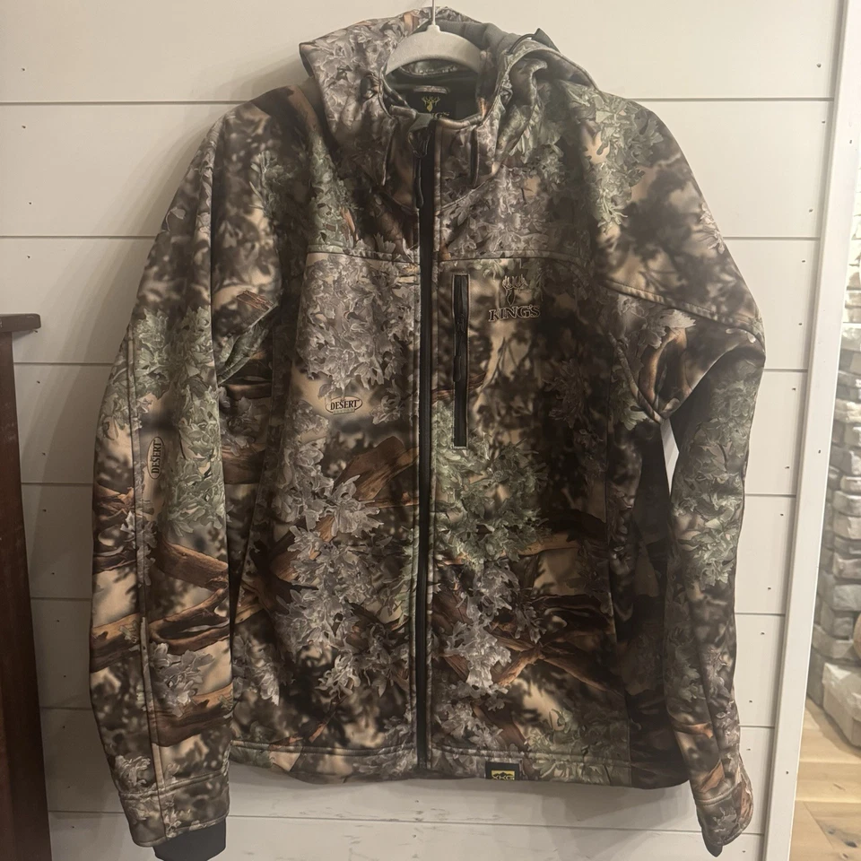 Chaqueta aislante KINGS CAMO Weather Pro XKG Desert Shadow cremallera completa talla grande Foto 2 de 4
