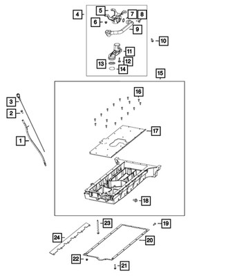 Genuine Mopar Engine Oil Level Indicator 5037851AB