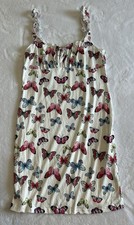Ladies SHEIN White Butterfly Sleeveless Sundress Size Large Festival, Preowned