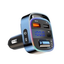 Bluetooth Car Adapter for Older Cars, FM Transmitter, Hands-Free 54W PD