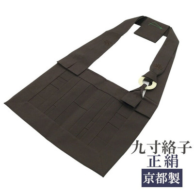 Soto Zen KESA RAKUSU Buddhist Monk Made in Kyoto 100% Silk Brown New Japan