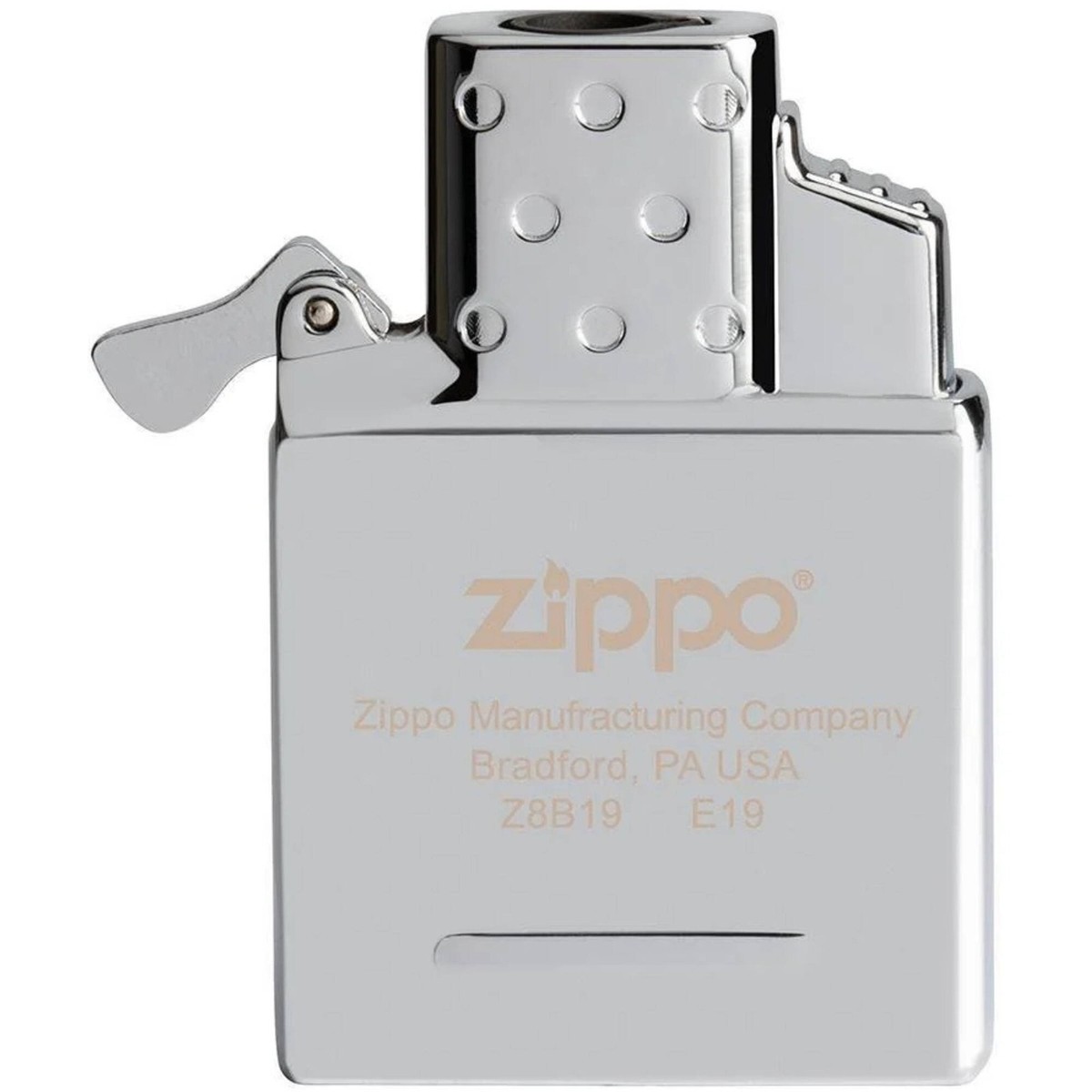 Zippo Windproof Pocket Lighter Insert Single Torch Butane Silver