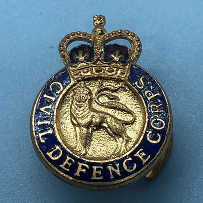 Épinglette Originale De L'Armée Britannique - Corps De Défense Civile - Photo 1/4
