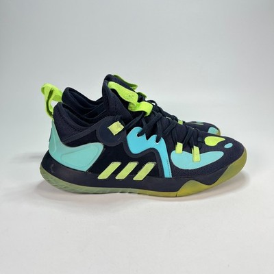 Adidas Harden Stepback 2 Black Teal Blue Basketball Shoes GZ2954 Men's Size 7.5