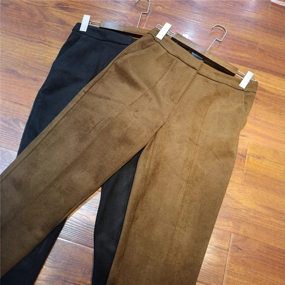 Max Mara Womens New Autumn Winter Wool Cotton Blended Fabric Pants - Image 4 of 4