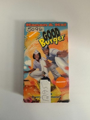 Good Burger VHS Kenan & Kel Nickelodeon Movie 1997 Comedy Orange Tape