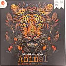 Malbuch 128 Motive für Erwachsene Tier Mandalas zum Ausmalen 25x25 cm Animal NEU