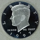 1997-S Kennedy Silver Half Dollar Proof DCAM 90% US Mint Coin 50C Free Shipping