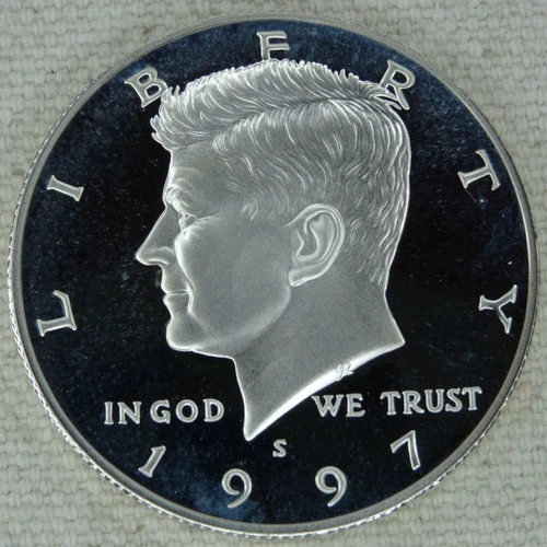 1997-S Kennedy Silver Half Dollar Proof DCAM 90% US Mint Coin 50C Free Shipping