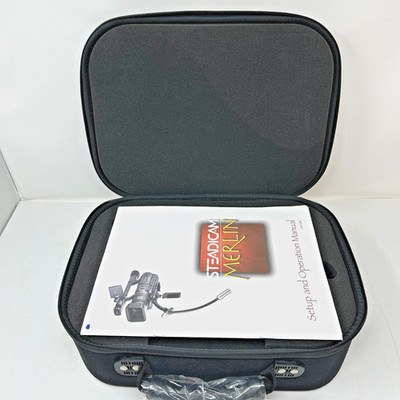 Steadicam MERLIN 1 w/hard case gently used complete w/ weights & mount