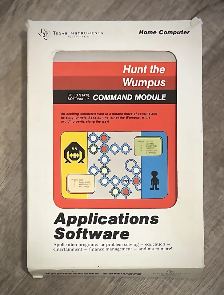 Rare Hunt the Wumpus TI 99/4a Texas Instruments Retro Video Game Command Module - Image 2 of 4