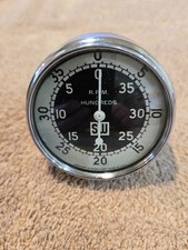 Vintage Sw Stewart Warner Hand Held Rpm Tachometer