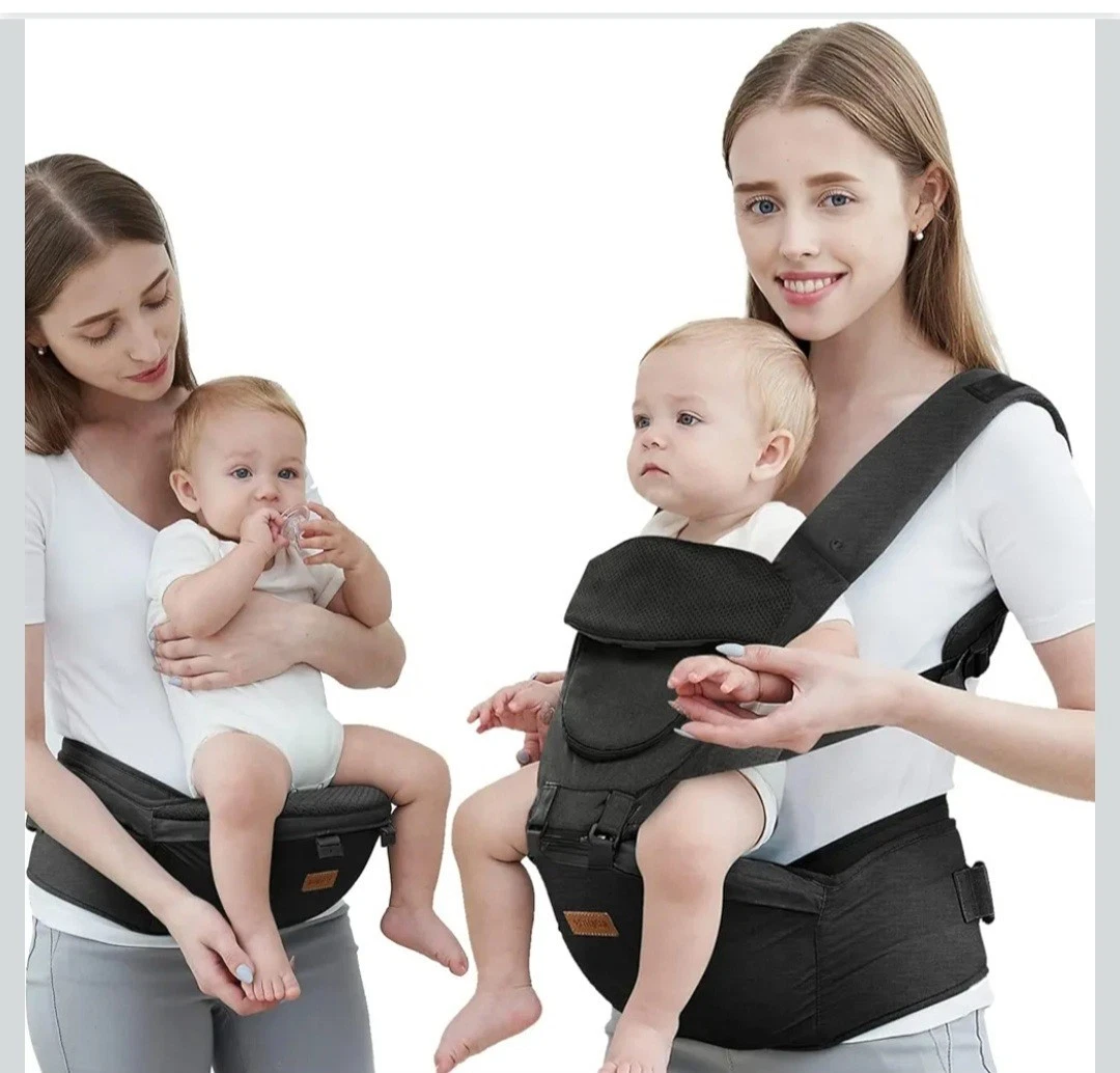 Baby Carrier with Hip Seat Adjustable 6-in-1 Holder for Newborn to Toddler*