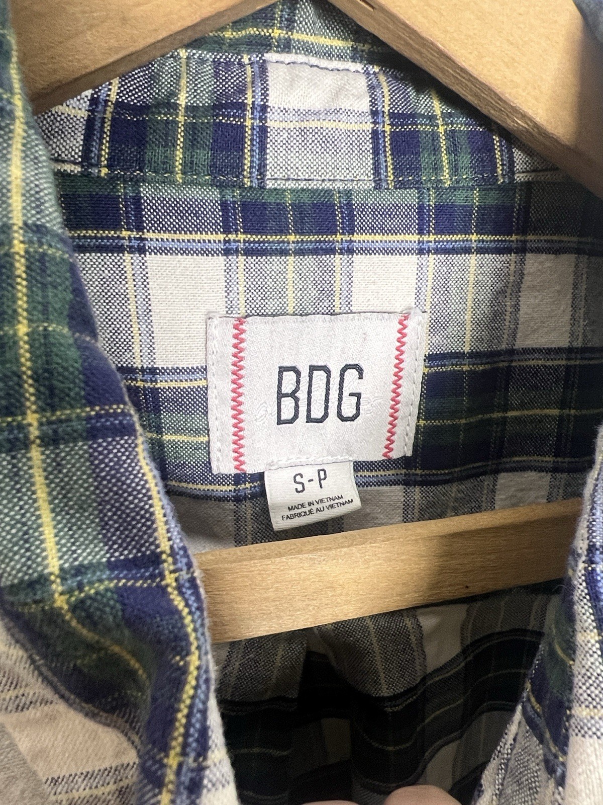 BDG Spliced Dad Button Down Plaid Patchwork Shirt… - image 9