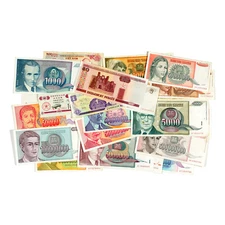 Lot of 12 different countries world paper money most Unc.