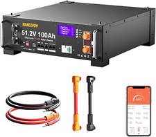 48V 100Ah LiFePO4 Lithium Battery, Server Rack Battery CAN/RS485 for Solar