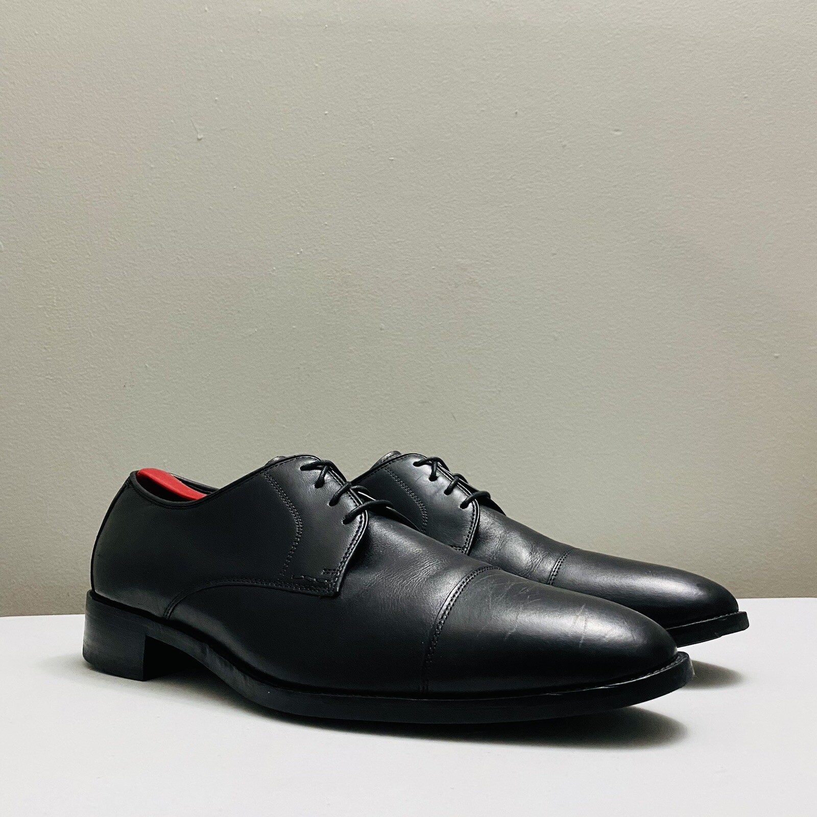 SAOLA COLE HAAN Lenox Hill punta nera in pelle Oxfords C11630 taglia 13 M *LEGGERE