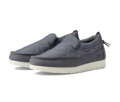 Sperry Mens 9.5M  Moc-Sider Slip-On Gray Quilted Nylon Suede Comfort Shoes Sperry Top-Sider Moc-Sider Nylon Slip On Men - Walmart.com main image 2