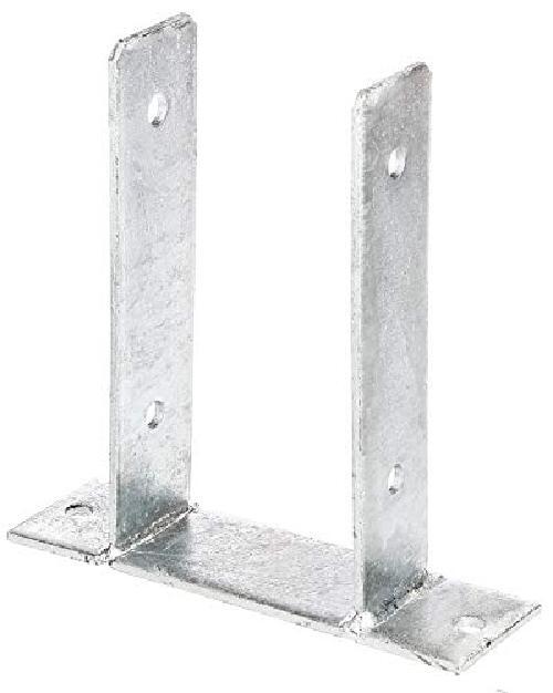 Supporto Palo U GAH ALBERTS 212810 Acciaio Grigio per Recinzioni