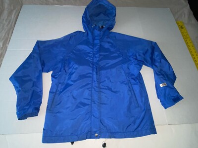 The North Face Vintage Brown Label Gore Tex Blue Jacket Coat Womens Large USA