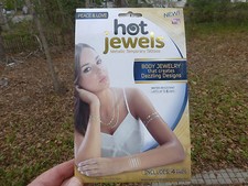 Hot Jewels Peace  Love Body Jewelry Metallic Temporary Tattoos Dazzling Sheets