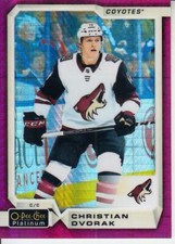 2018-19 O-Pee-Chee Platinum Red Prism #41 Christian Dvorak 087/199