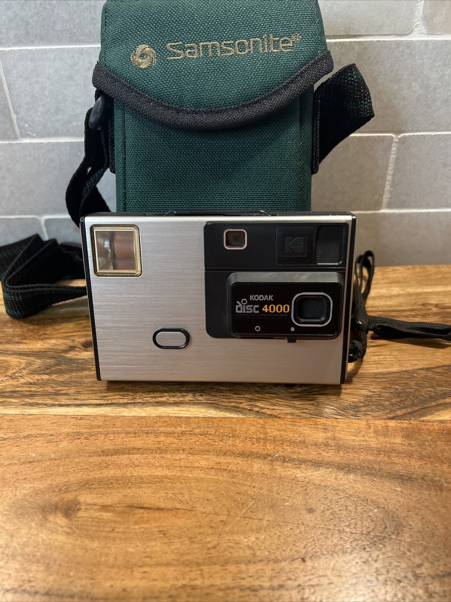 Vintage Kodak Disc 4000 Camera Silver With Case | eBay