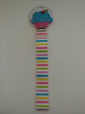 Mud Pie Pacy clip Blue  Pink Cupcake