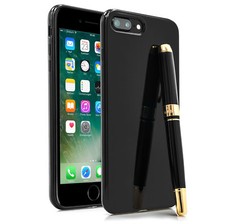 Custodia protettiva per iPhone 7 Plus e iPhone 8 Plus in Jet Black nero lucido