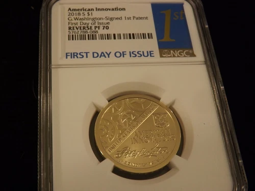 2018  AMERICAN INNOVATION      First Day Of Issue      NGC  REVERSE  PF 70